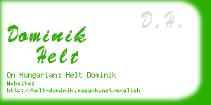 dominik helt business card